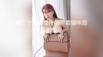 操了个穿着女仆装带着猫咪面具的极品